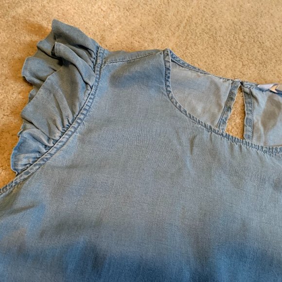 POPSUGAR Blue Mini Dress w pockets - Picture 3 of 7